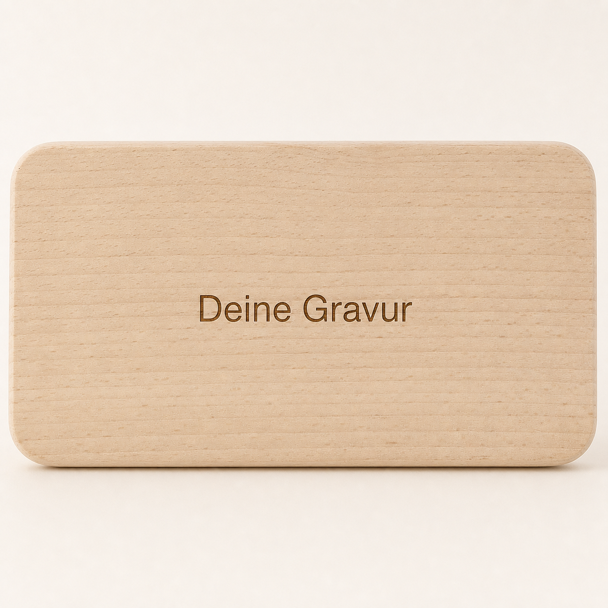 Frühstücksbrett aus Buche – personalisiert