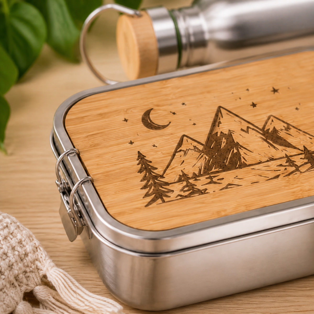 Entdecker – Jausenbox & Trinkflasche aus Edelstahl
