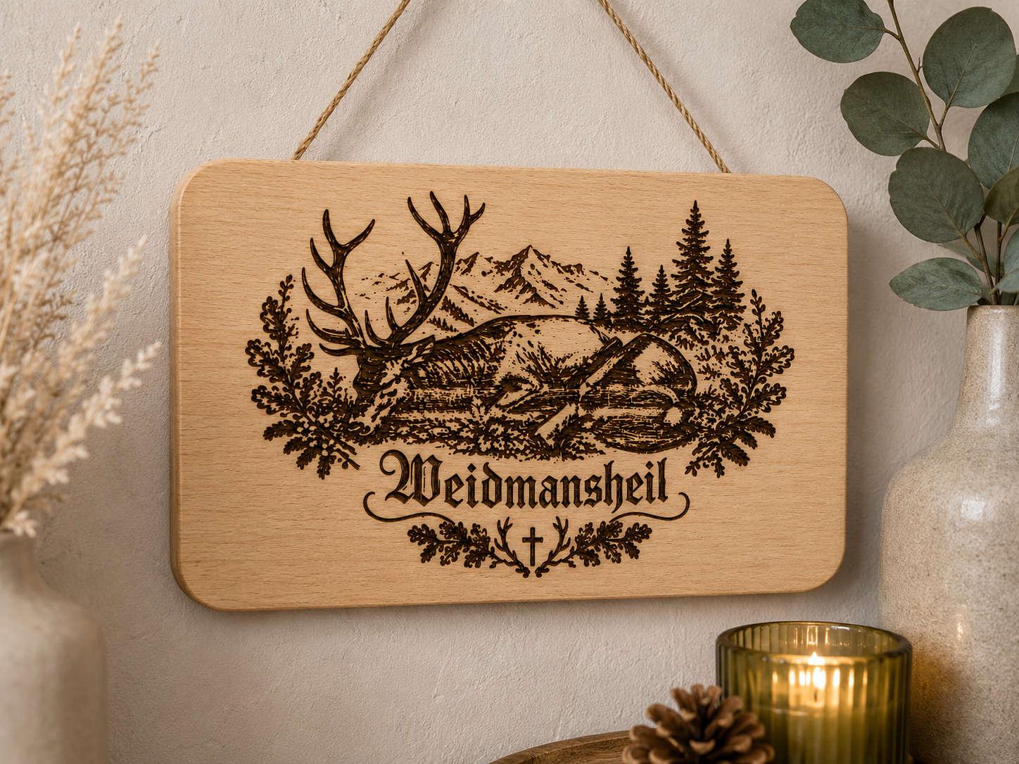 Holzschild "Weidmannsheil"