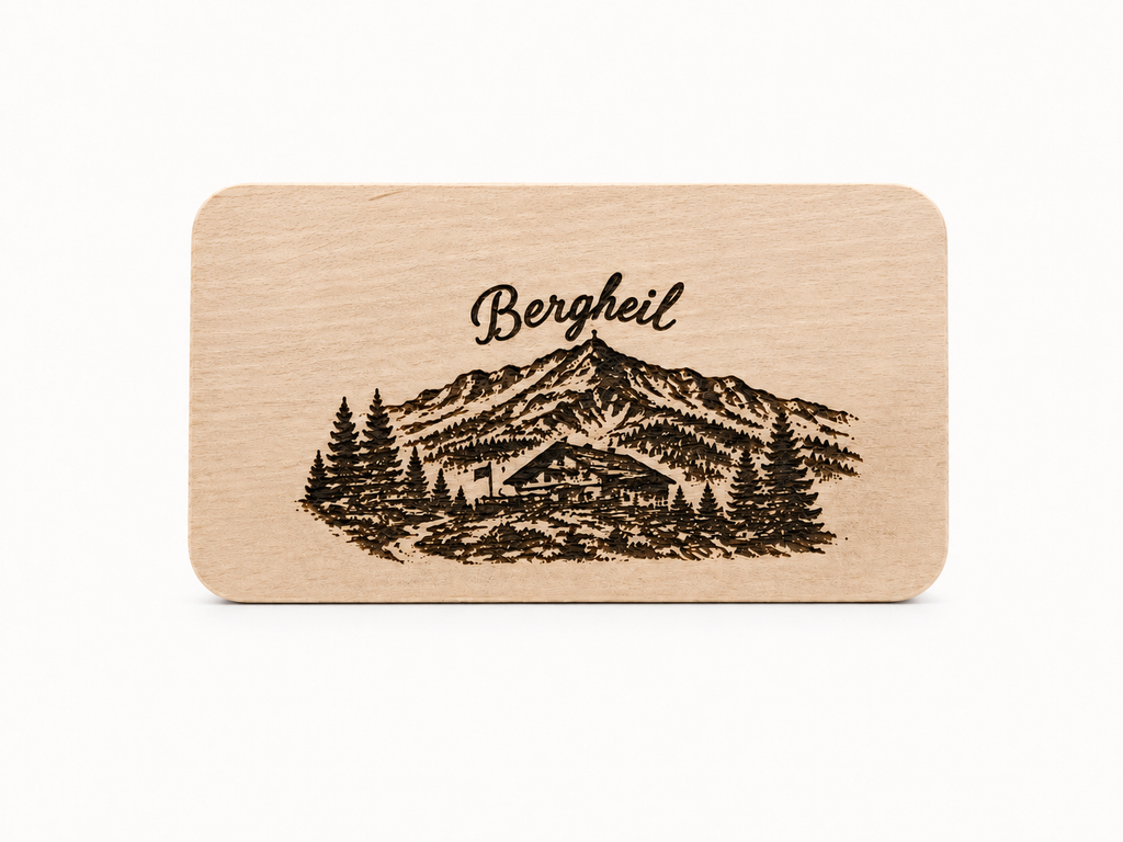 Holzschild "Bergheil"