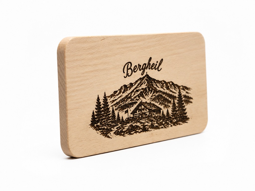 Holzschild "Bergheil"